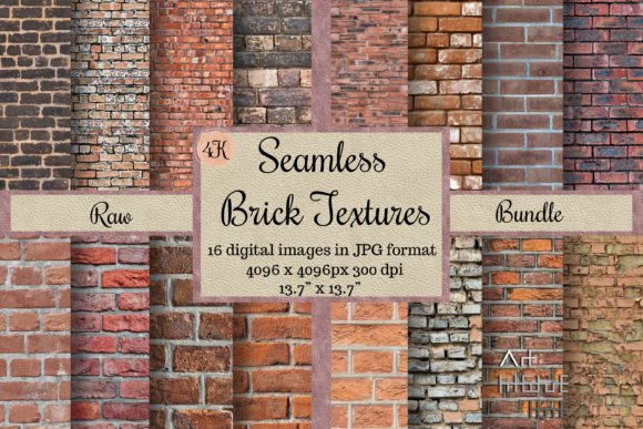 Download Seamless Raw Brick Textures, Rustic Wall - Textures Collection