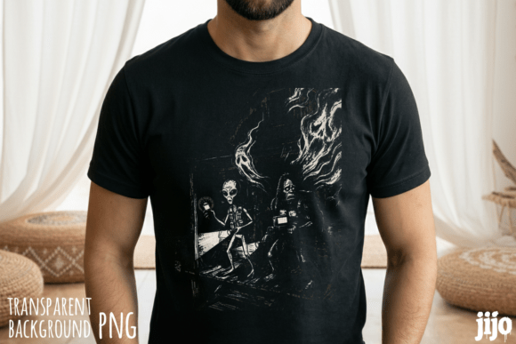Download Alien Bigfoot Ghost Haunted PNG - Haunted png Collection